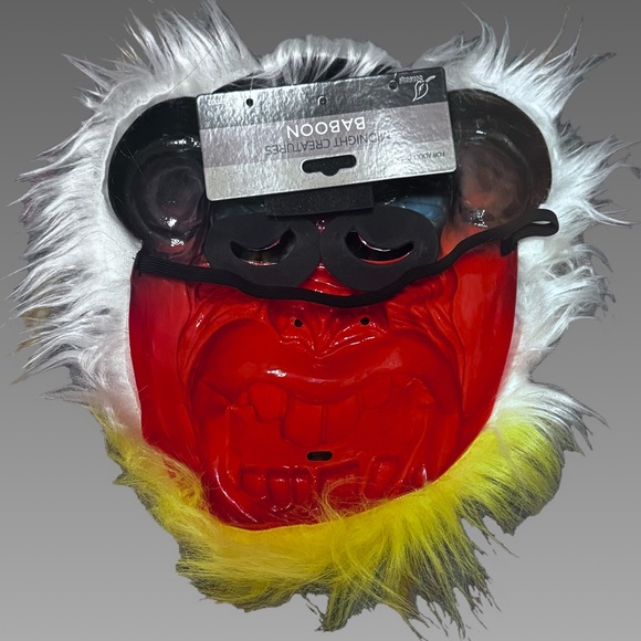 🎃*NWT* “Angry Baboon” Halloween Mask - Picture 2 of 2